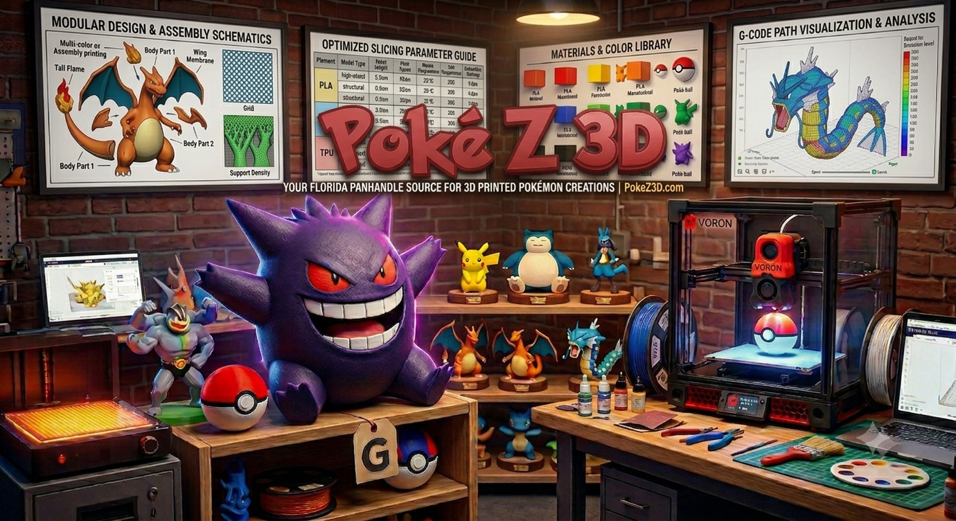 Poke Z 3D Pokemon print workshop